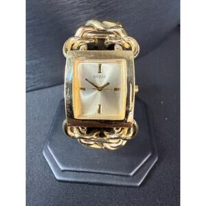 Vintage Guess Gold-tone Chain link Bracelet Watch-W13523L2